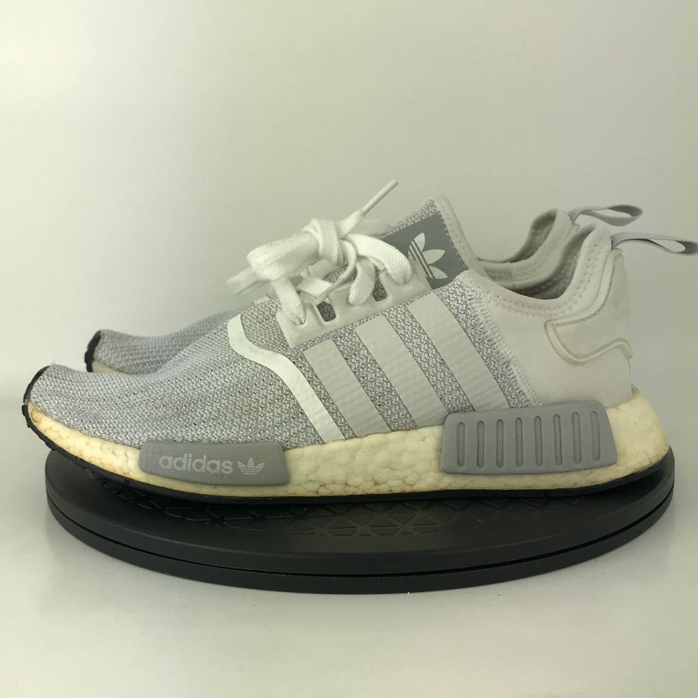 Adidas NMD R1 Blizzard White/Gray Athletic Running Shoes B79759 Men's Size 9 - Picture 8 of 12